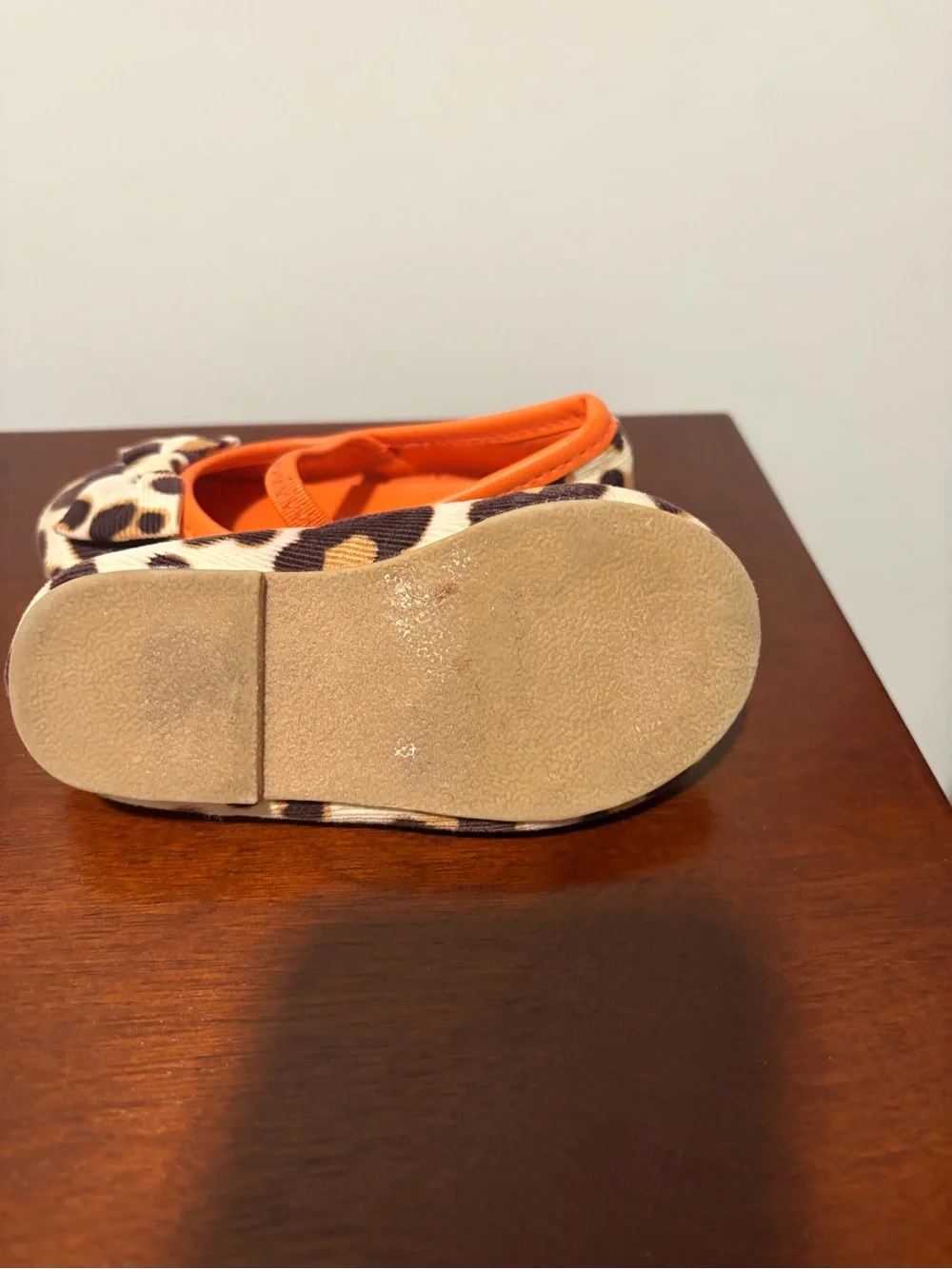 Tan Suede Tassel Ankle Boots & Leopard Print Orange-Trim Ballet Flats
